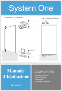 Scheda manuale d'istallazione sistema porta system-one