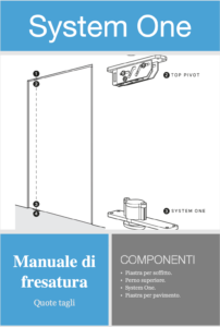 scheda manuale di fresatura sistema porta system-one